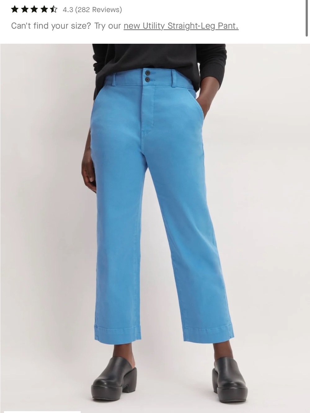 Everlane The Organic Straight-Leg Ankle Pants